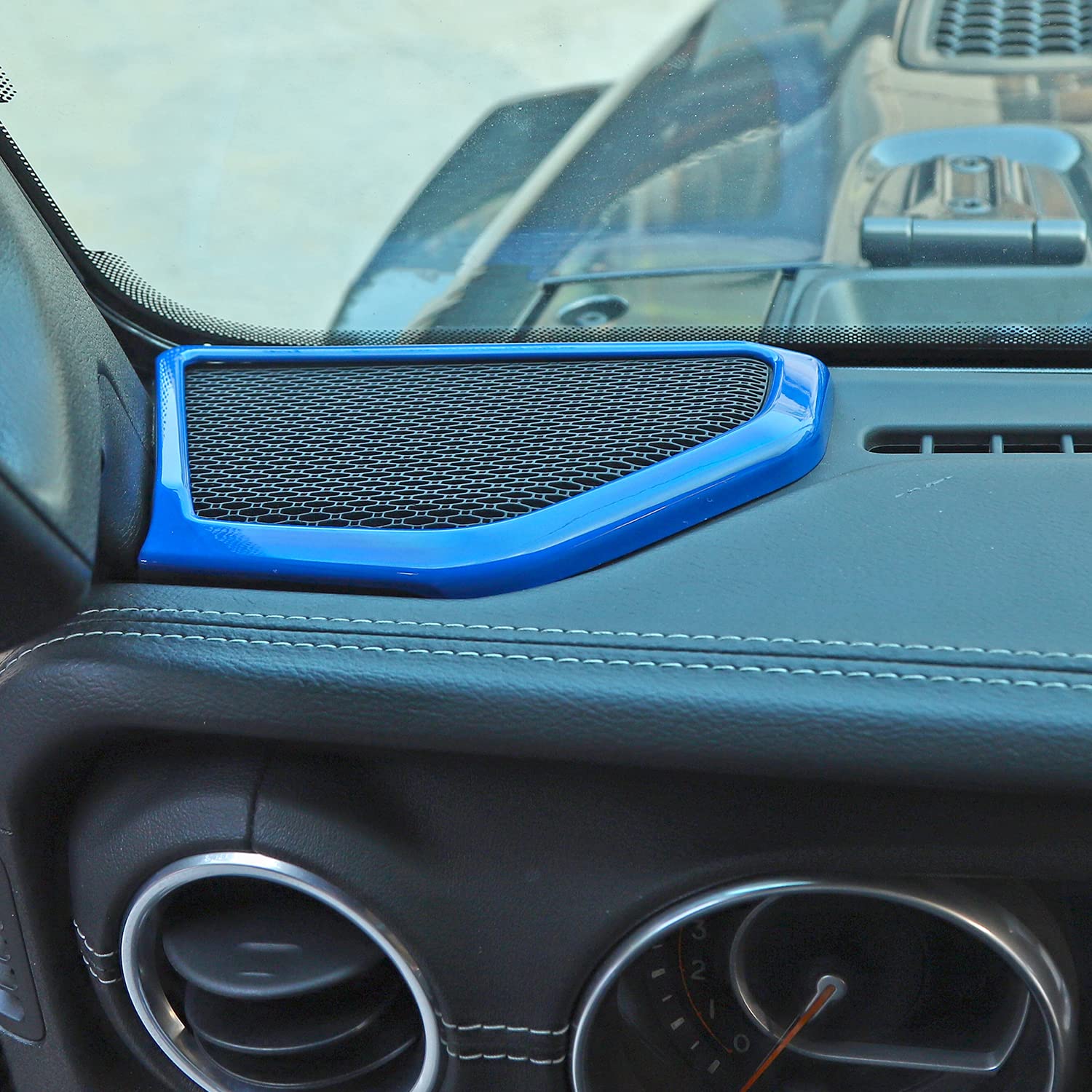 Jeep Wrangler JL JLU & Gladiator JT A-Pillar Speaker Cover Trim - Interior Accessories for 2018-2024 Models (Blue) | Upgrade Your Ride's Style & Protection