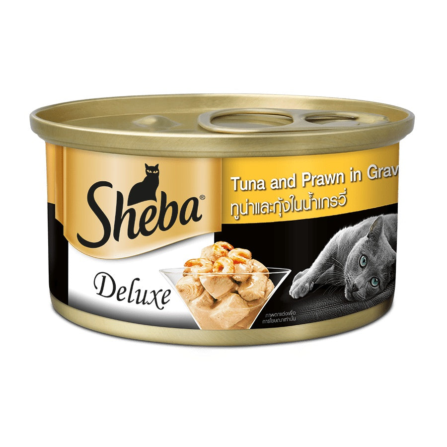 Sheba Deluxe 85g Premium Canned Cat Wet Food - Gourmet Pate with Nutrient-Rich Ingredients for Adult Cats - Perfect for Special Occasions & Daily Treats