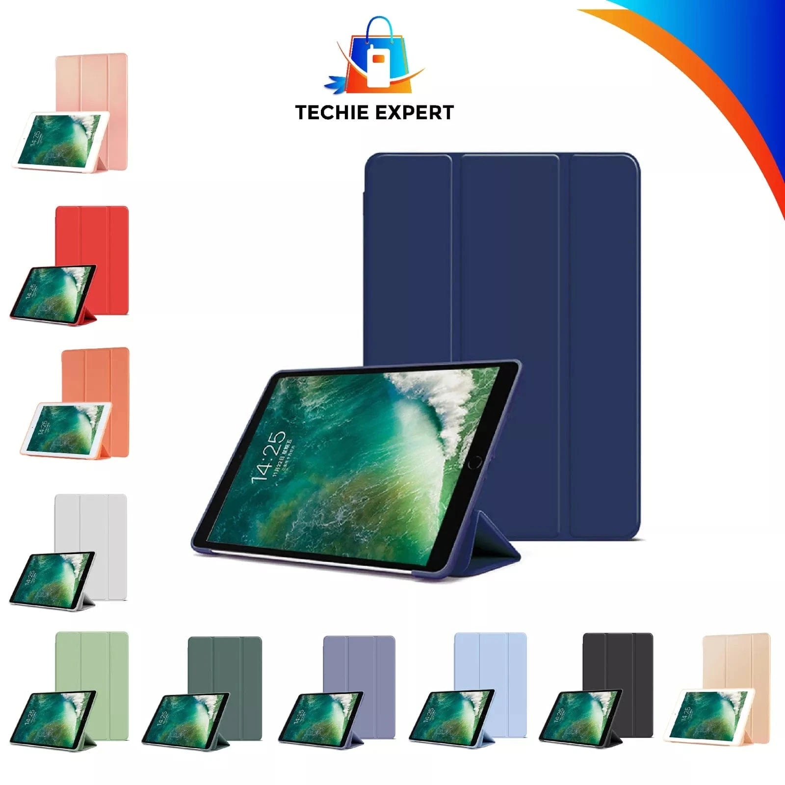 Shockproof TPU Case for iPad Pro 12.9 3rd Generation (2018) - Navy Blue Protective Cover | Slim Fit, Anti-Scratch, Military-Grade Drop Protection | Perfect for Work, Travel & School Use