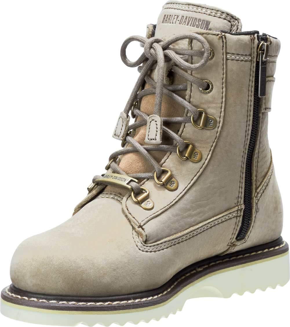 Harley-Davidson Women's Marconi Leather Motorcycle Boots - Stylish Casual Wedge Ankle Boots for Riding & Everyday Wear