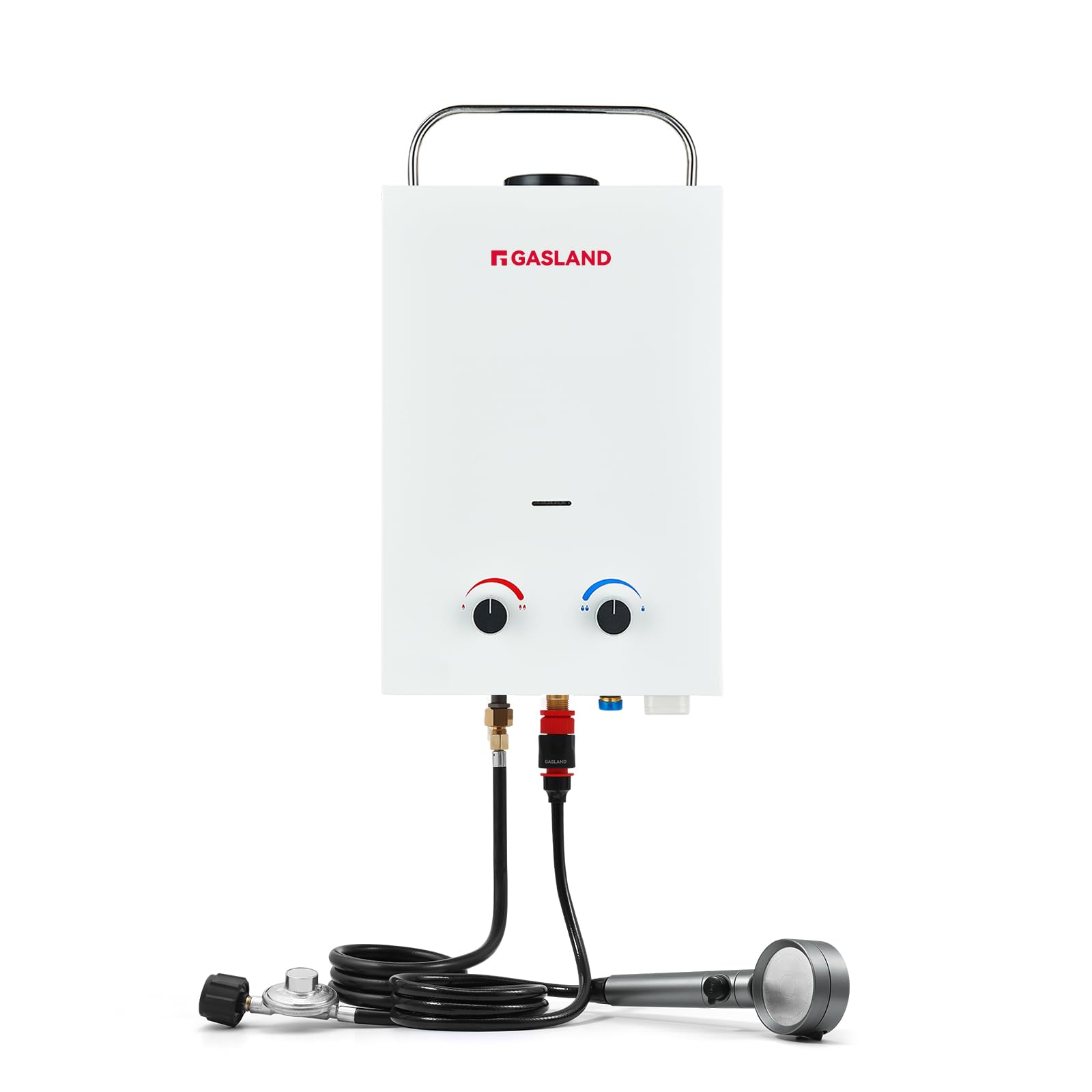 GASLAND BS158 1.58GPM 6L Portable Propane Tankless Water Heater for RV Camping - Instant Hot Water with Overheating Protection, Easy Installation | Perfect for Outdoor Showers, Washing Dishes & Camping Trips