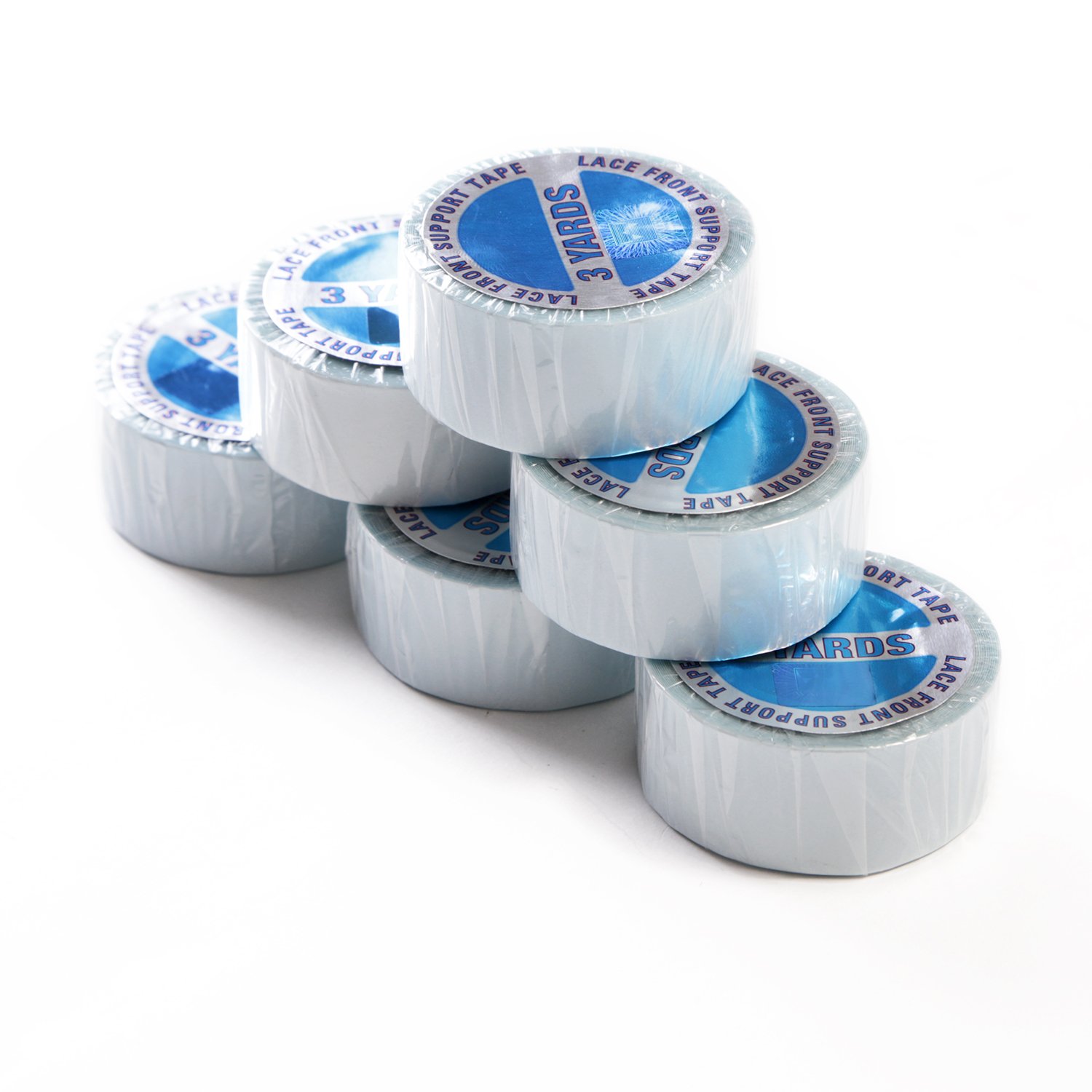 Double-Sided Super Blue Tape Roll - 3 Yards for Tape-in Hair Extensions (1.9cm Width, Strong Hold) - Perfect for Salon, Home Use & DIY Hair Styling
