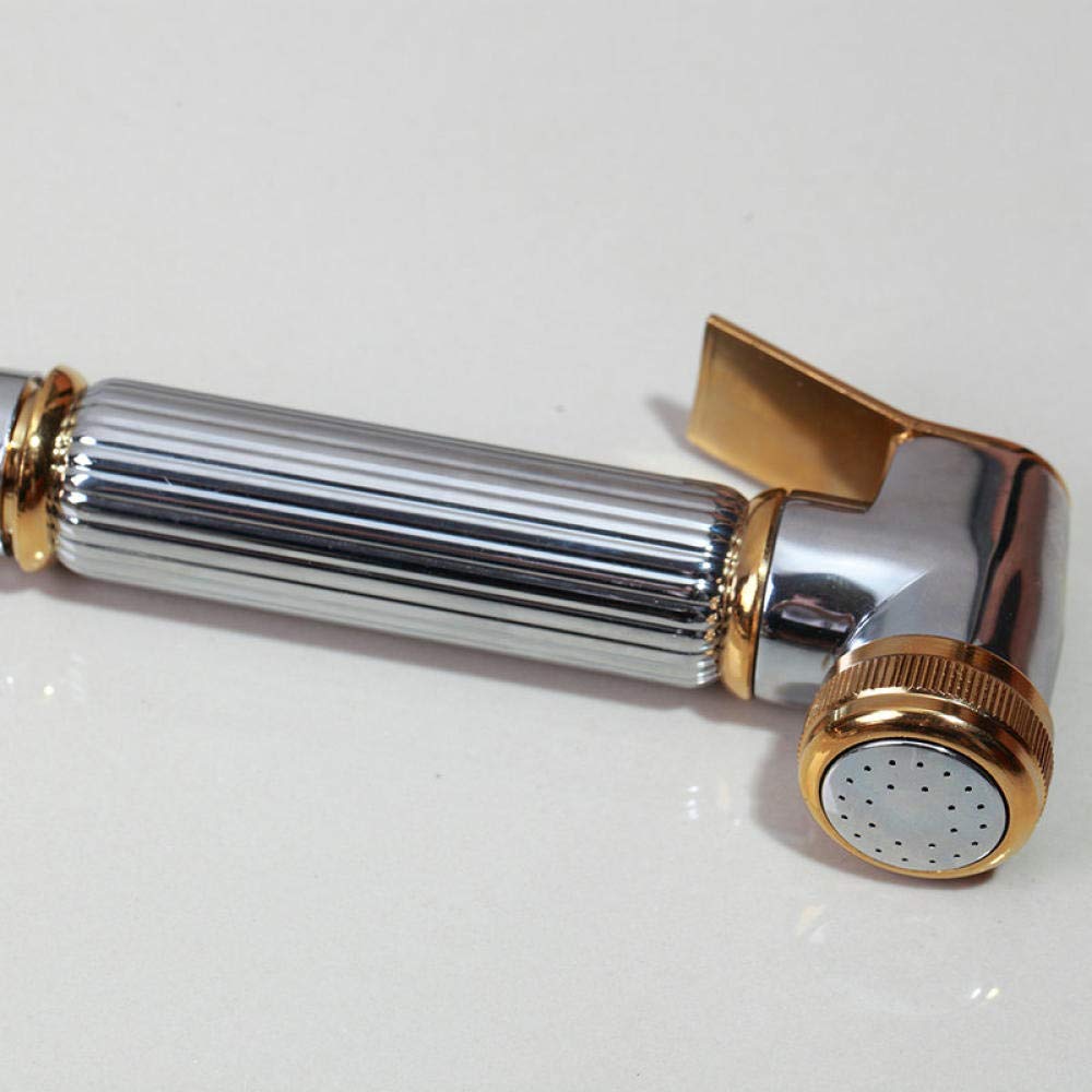 360° Swivel Pull-Out Kitchen Faucet with Bidet Sprayer - Golden Brass Finish, Hot & Cold Water Mixer Tap for Sink Basin - Perfect for Modern Kitchens & Bathroom Renovations