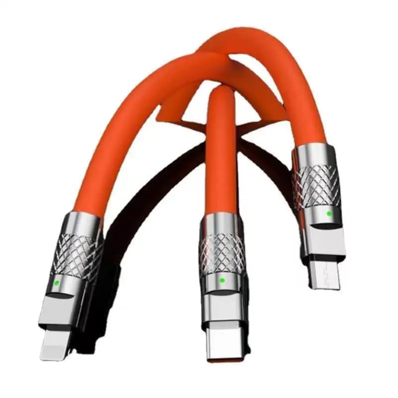 ALI SHIPPING Ultra-Durable 120W Fast Charging Cable - USB-C & Micro USB Connectors for Multiple Devices | Perfect for Travel, Home & Office Charging