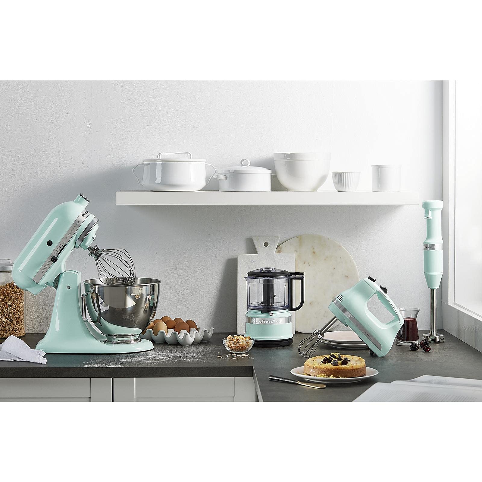 KitchenAid Ultra Power Plus Series 4.5-Quart Tilt-Head Stand Mixer - 4.5 qt, Ice Blue | Professional Baking Mixer for Cakes, Cookies, Bread & Dough | Perfect for Home Bakers & Small Bakeries