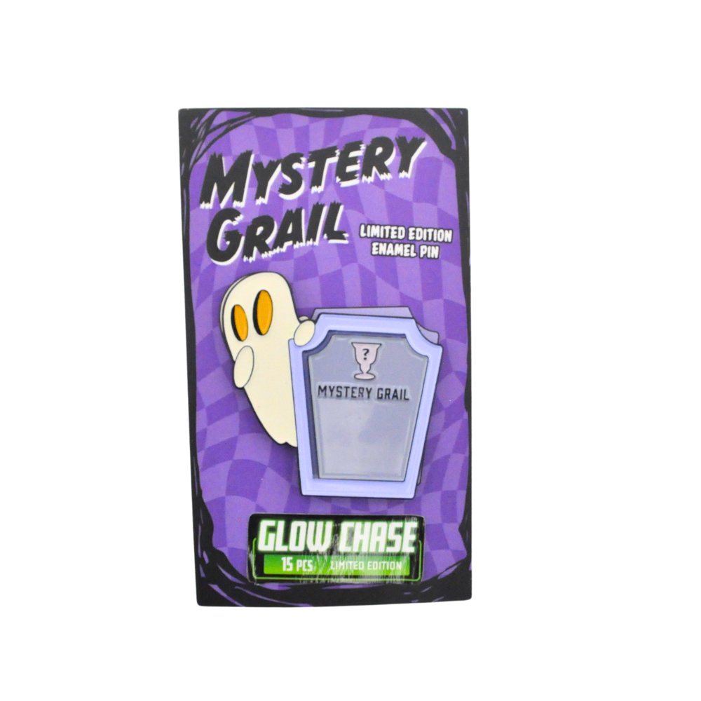 Mystery Grail Ghost Pin - Glow in the Dark Collectible (Limited Edition Chase 15 pcs) - Perfect for Pin Trading, Cosplay & Halloween Costume Accessories
