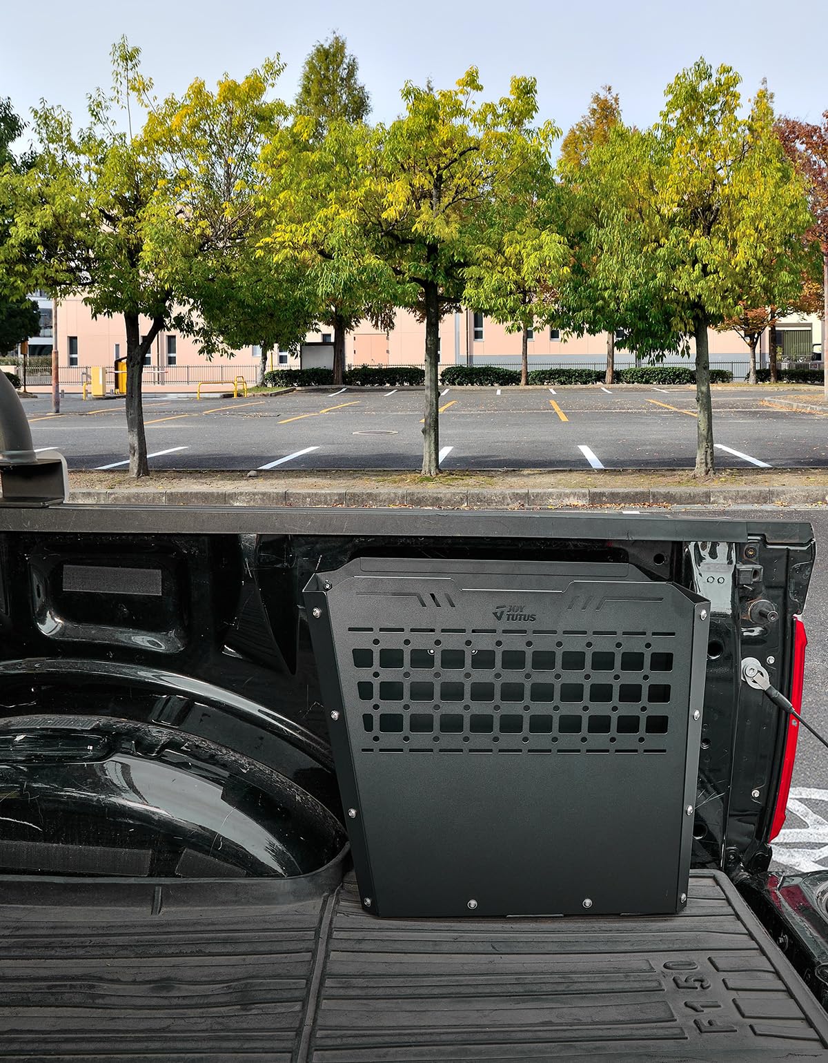 JOYTUTUS Heavy-Duty 57L Metal Truck Bed Storage Box - Compatible with 2015-2024 Ford F150 F250 F350 Pickup Trucks | Weatherproof Tool Organizer for Construction, Camping & Work Gear Storage