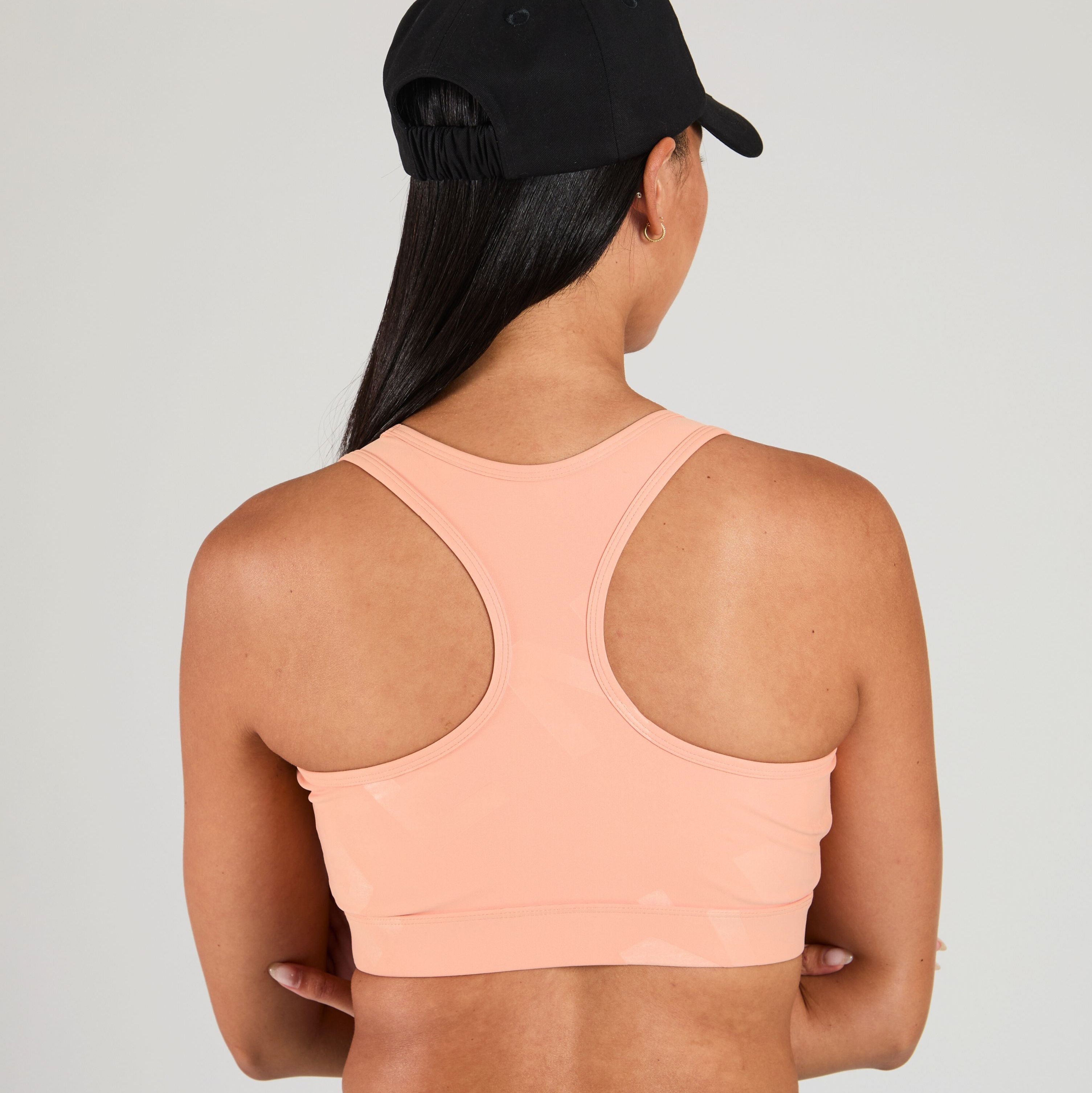 Emma Logo Embossed High Support Sports Bra for Women - Yoga, Running, Gym & Workout - Moisture Wicking & Breathable Activewear Top