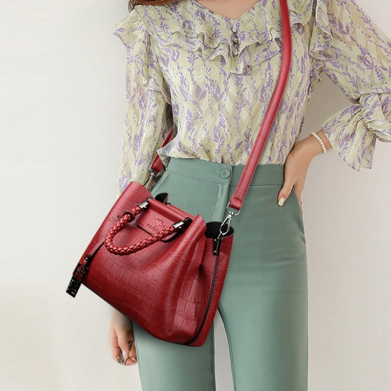 Women's Designer Handwoven Top Handle Bag - Elegant & Durable for Work, Travel & Everyday Use