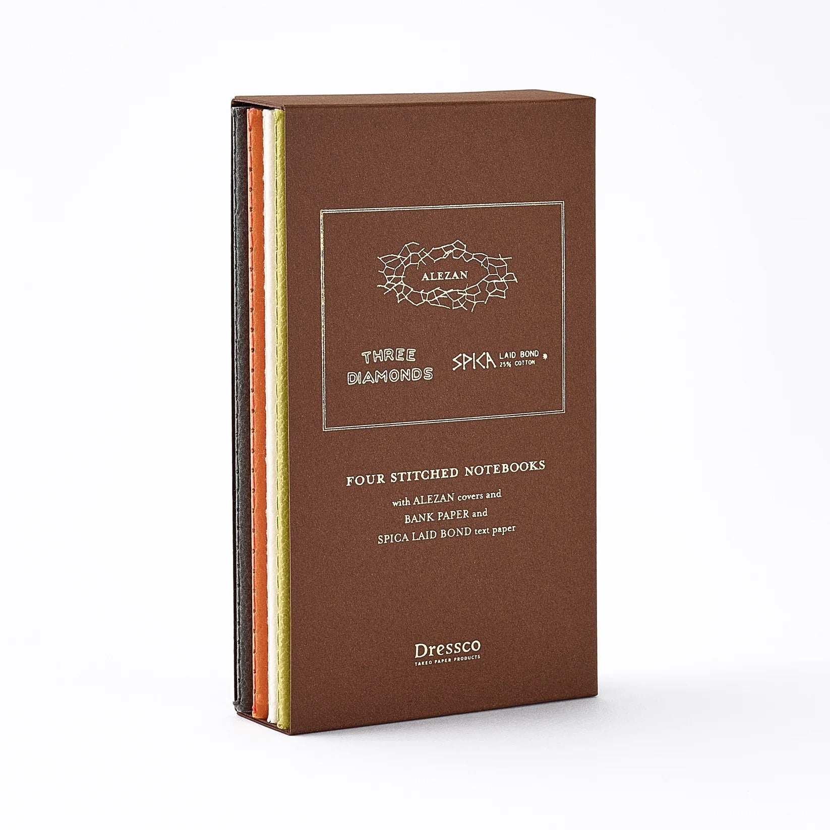 Dressco Alezan Stitch Notebook and Bookcase Set - Premium Journal Organizer for Office, School & Home Use | TAKEO PAPER PRODUCTS