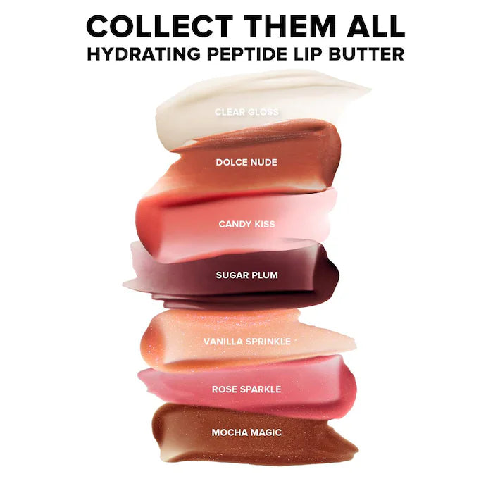 NUDESTIX Nudeglow Hydrating Peptide Lip Butter Set - Moisturizing Lip Care for Dry Lips | Perfect for Daily Hydration & Nighttime Lip Treatment
