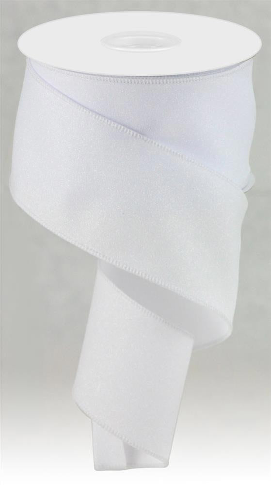 10 Yards Shimmer White Wired Edge Ribbon for Gift Wrapping, Wedding Decorations, and DIY Crafts