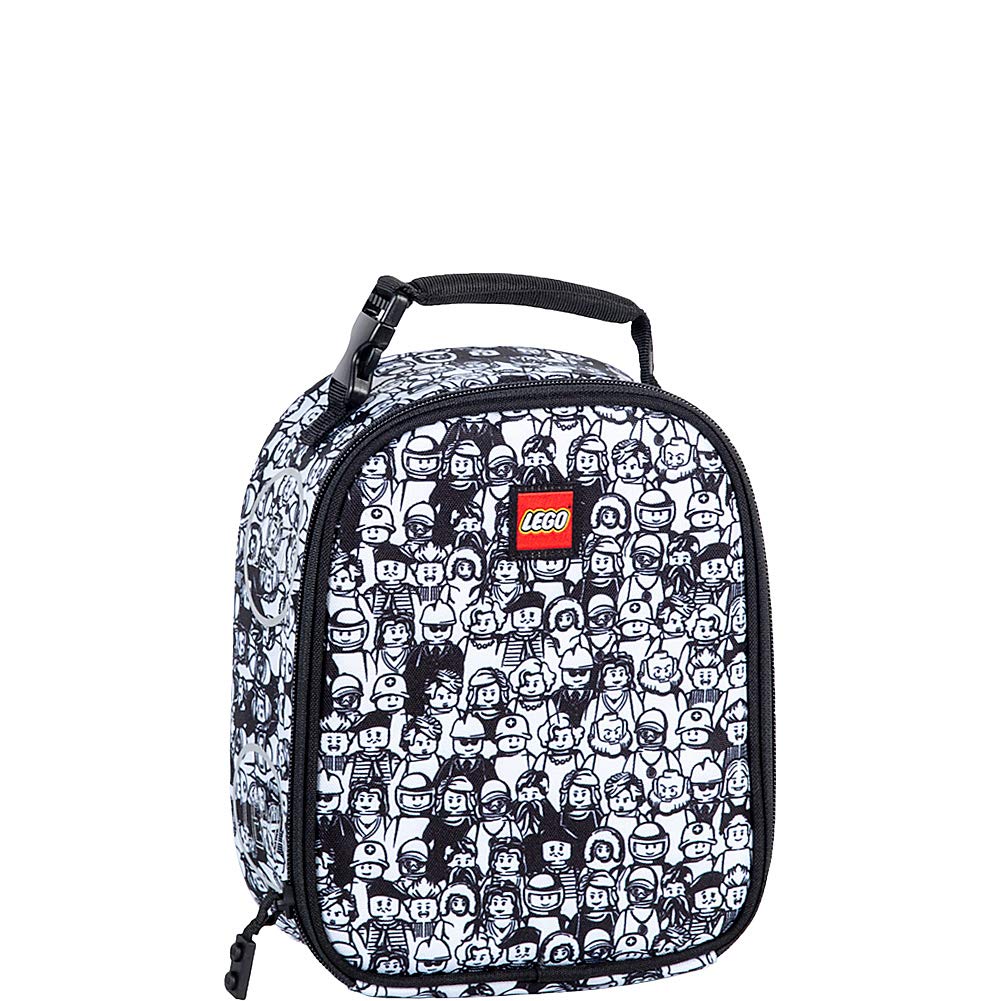 LEGO Kids Classic Heritage Insulated Lunch Box - Reusable Soft Lunch Bag for Boys & Girls, Keeps Food & Drinks Cold - Perfect for School, Travel & Picnics - Meal Tote with Secure Buckle Closure - Colorful Design for Kids