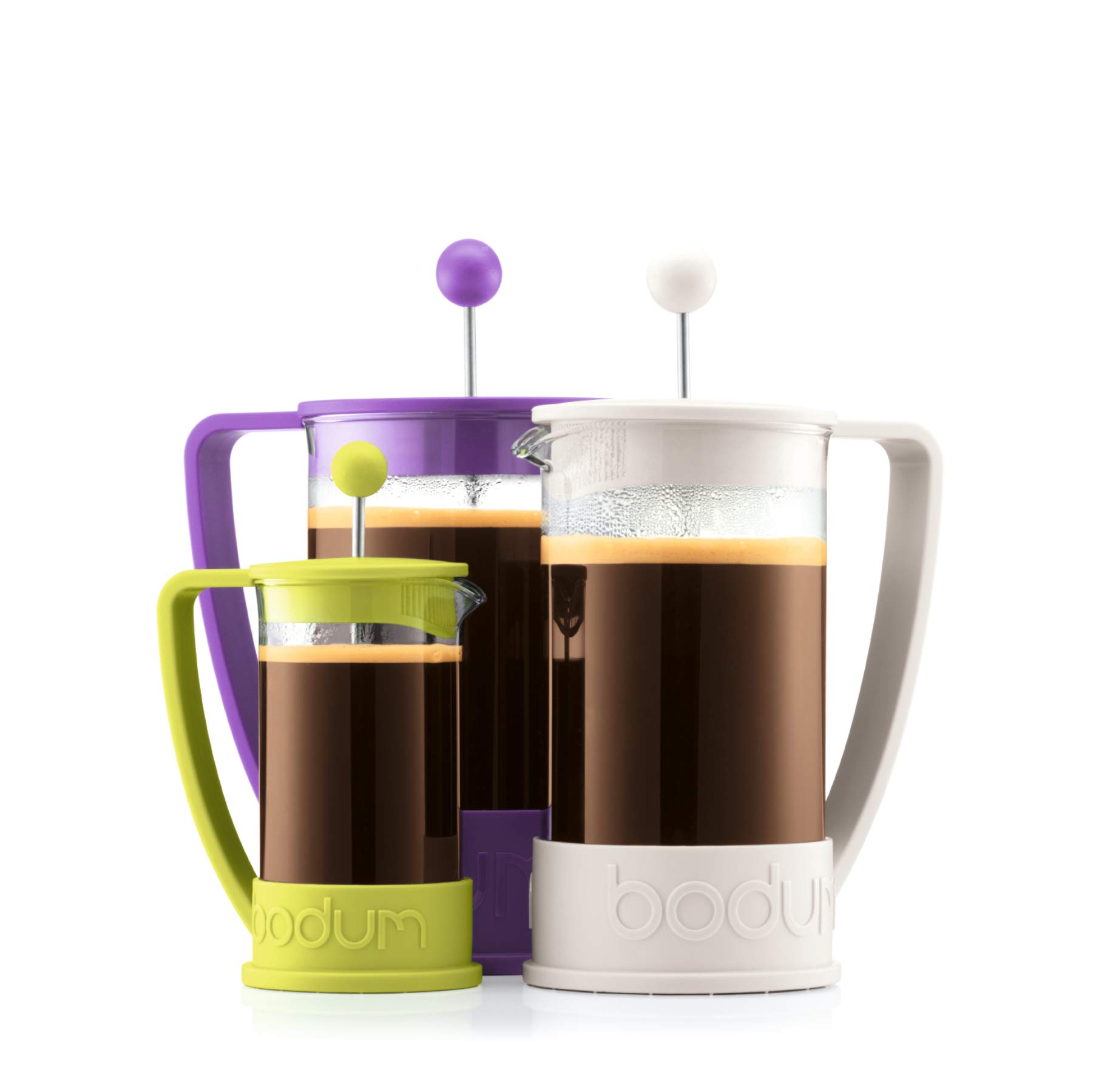 Bodum Brazil 3-Cup French Press Coffee Maker - Off White | Durable Glass & Stainless Steel for Rich, Smooth Coffee | Perfect for Home, Office & Camping Brewing