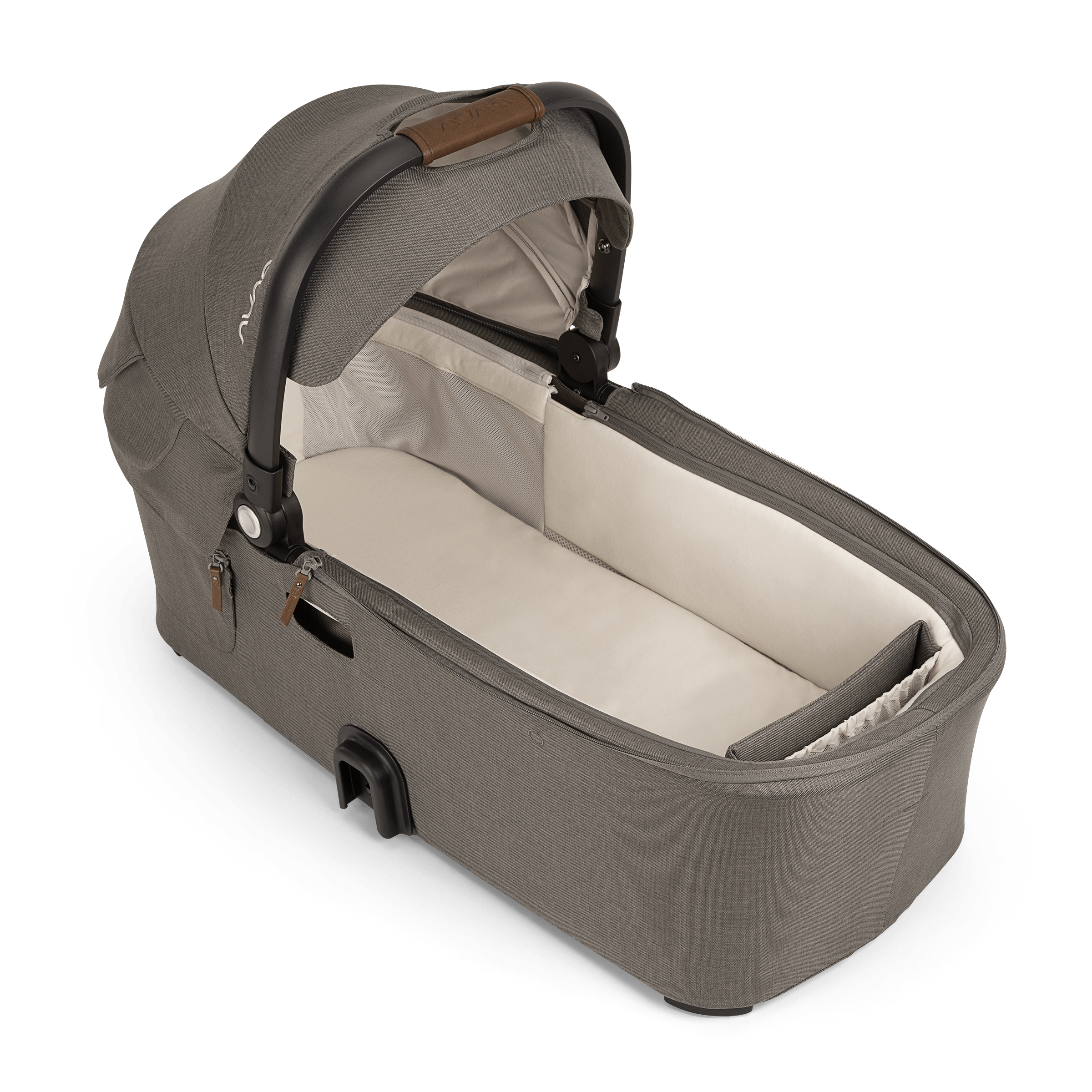 Nuna DEMI Next Bassinet with Stand - Granite Gray | Premium Baby Bassinet for Newborns | Perfect for Nursery, Bedroom & Travel