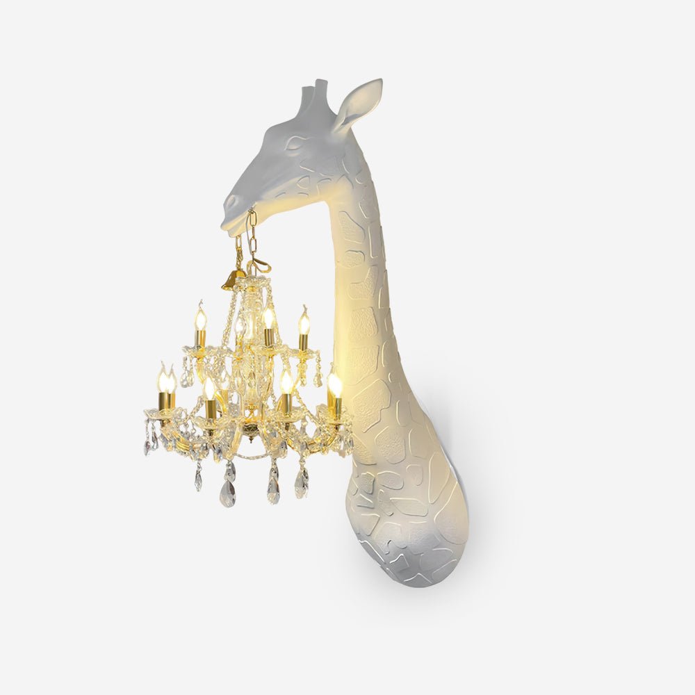 Giraffe Royale Wall Lamp - Elegant Animal-Themed Lighting for Bedroom, Nursery & Kids Room Decor - Perfect for Jungle or Safari Theme Interiors