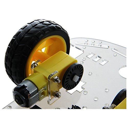 DollaTek Smart Motor Robot Car Kit - Arduino Compatible Chassis with Speed Encoder & Battery Box | STEM Learning, DIY Robotics Projects, and Educational Coding for Kids