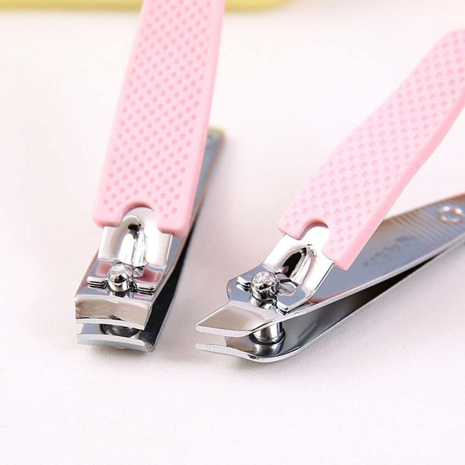 Colorful Kids Nail Clippers Set - 2 Pack Sharp Stainless Steel Nail Trimmers for Toes & Fingers - Safe Pedicure & Manicure Tools for Baby, Children & Adults - Perfect for Home, Travel & Salon Use