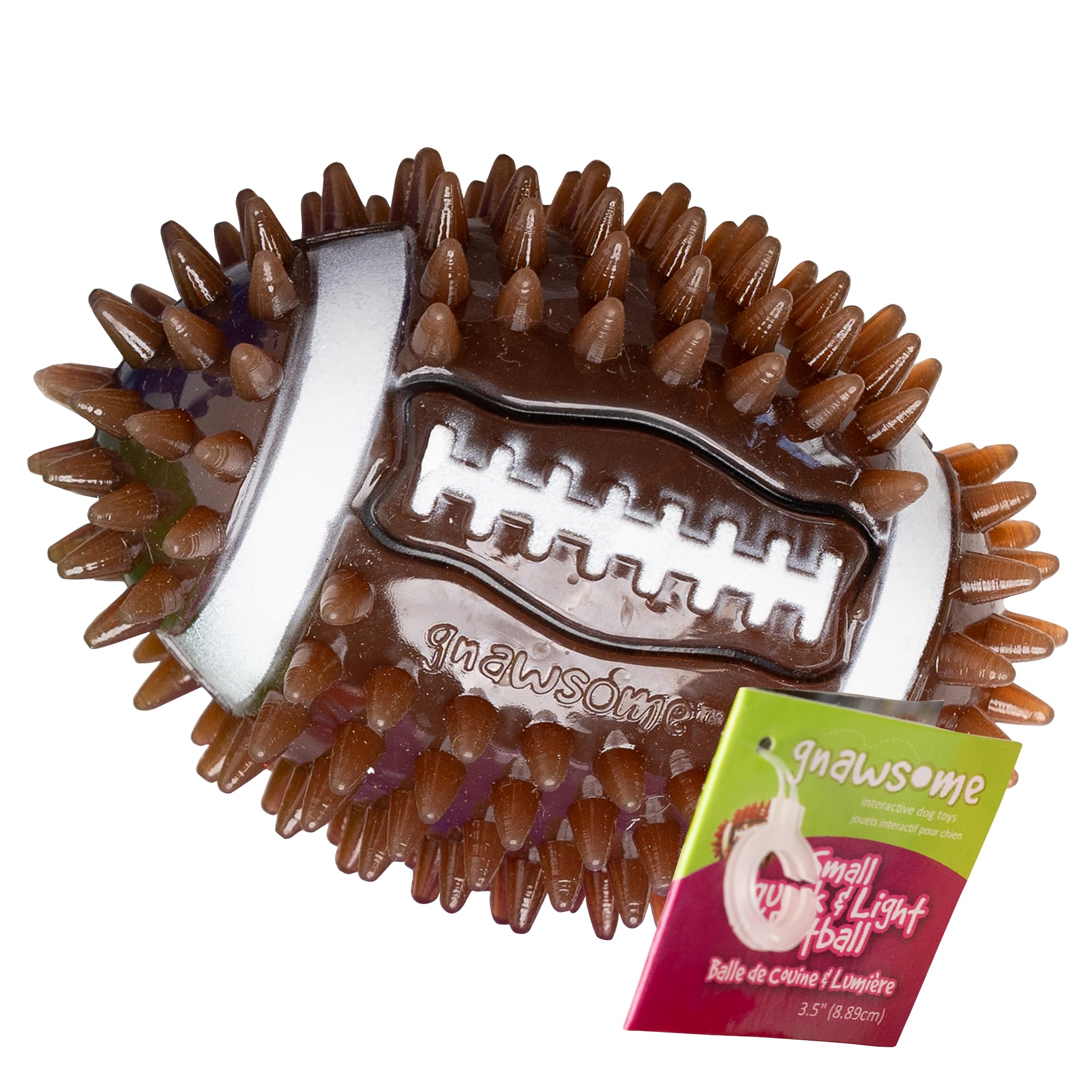 Durable Dog Chew Toys for Heavy Chewers - BPA-Free Football with Squeaker - Dental Care & Playtime Fun