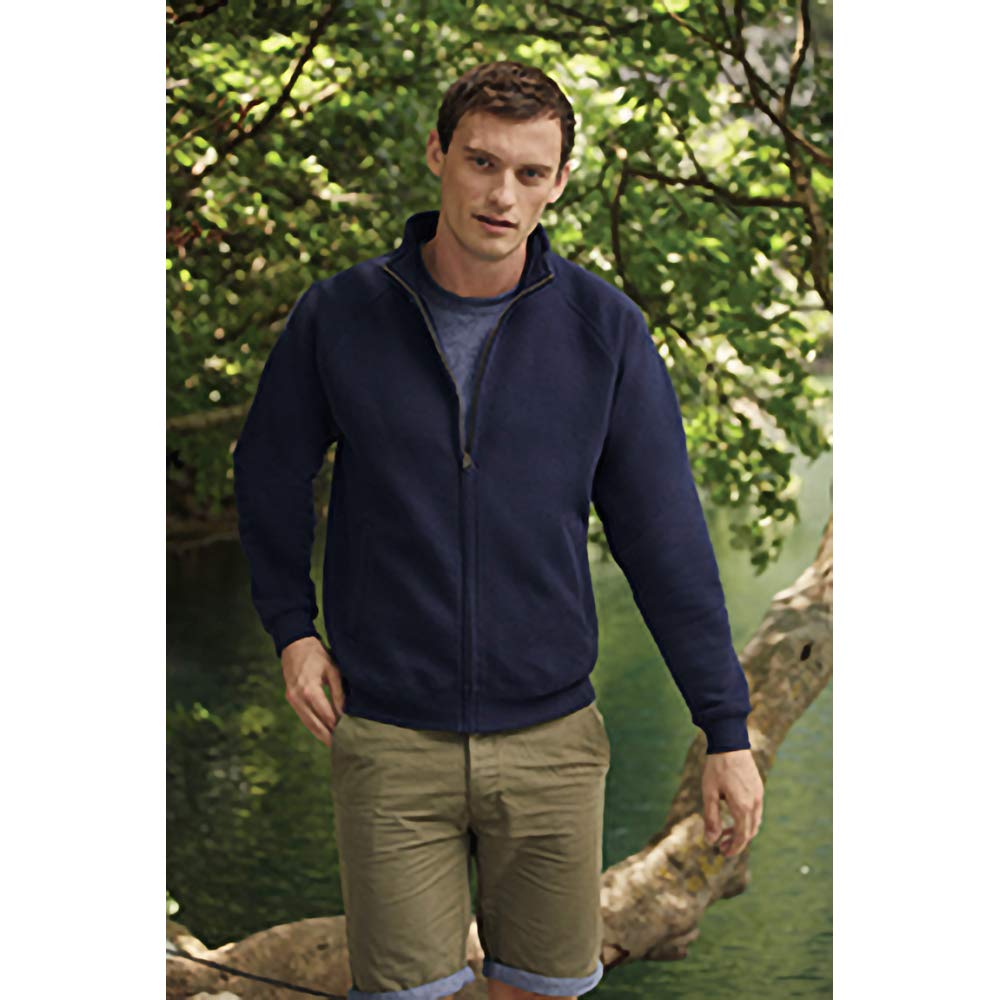Fruit of the Loom Men's Sweat Jacket - Lightweight Fleece Pullover Hoodie for Casual Wear, Gym & Outdoor Activities