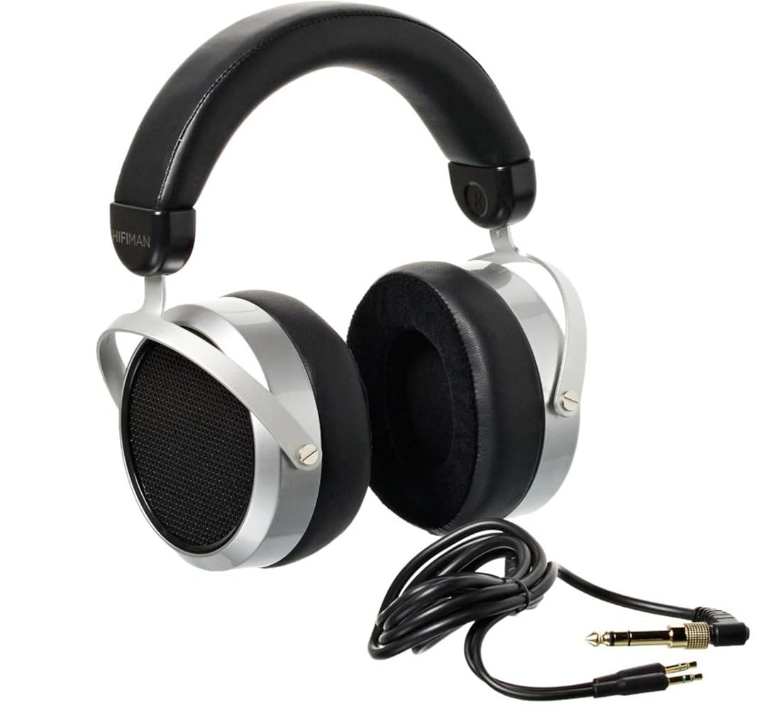 HiFiMAN HE400se Open-Back Planar Magnetic HiFi Headphones with Stealth Magnet Technology - Silver, Adjustable Headband for Home Studio & Audiophile Listening (Packaging May Vary) - Perfect for Music Production, Gaming & Critical Listening Sessions