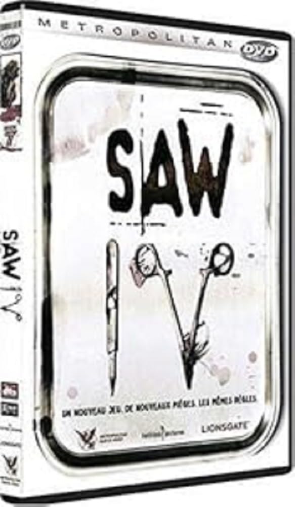 Saw IV DVD - Horror Movie Collection, Full Uncut Version - Perfect for Halloween Movie Nights & Thriller Fans