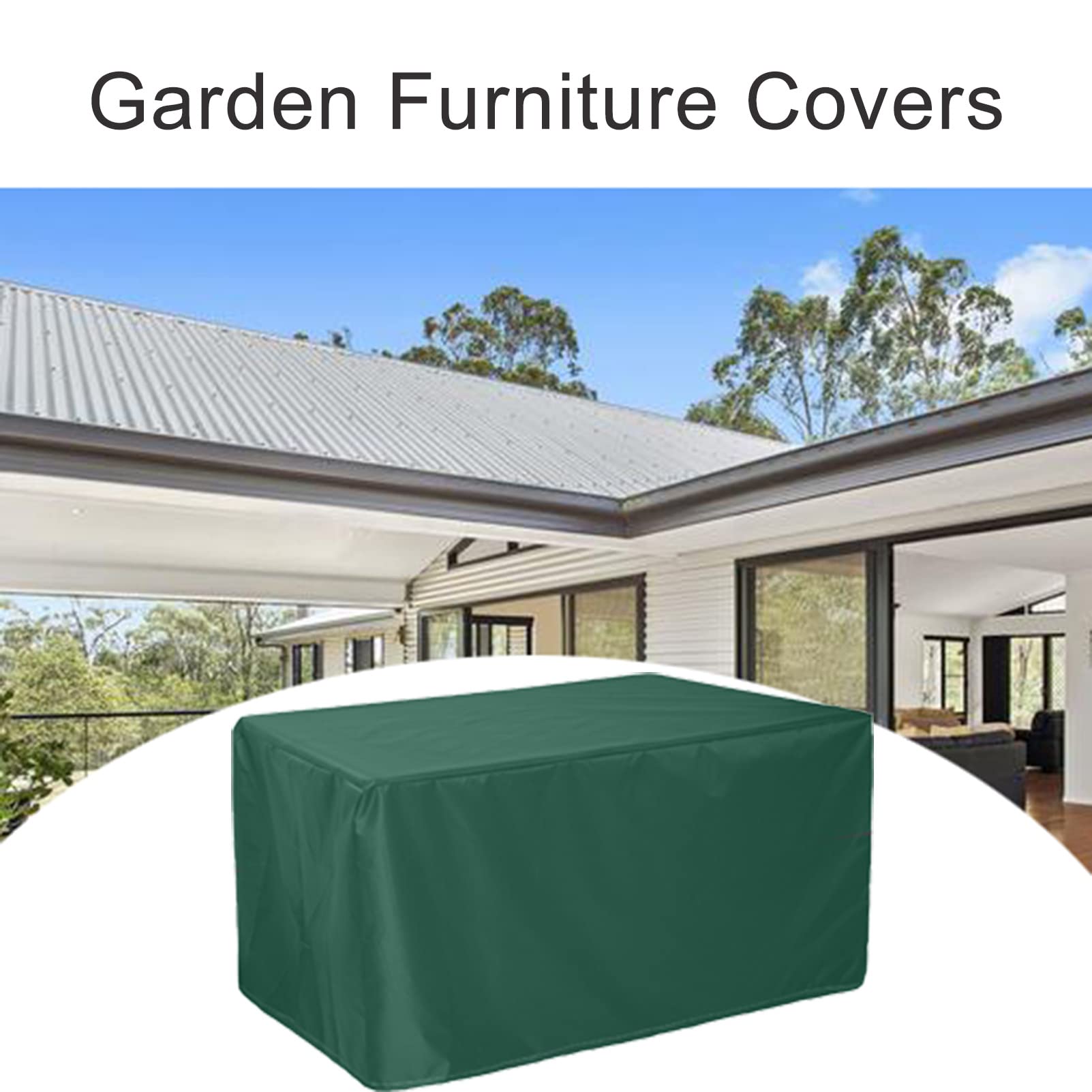 Waterproof Rattan Cube Set Cover 88x88x34in - 420D Heavy Duty Outdoor Furniture Protector for Garden, Patio & Balcony - Durable UV Resistant Cube Table Cover for All-Weather Protection (Fits Rattan Furniture Sets) - Perfect for Outdoor Dining, Lounging & Entertaining