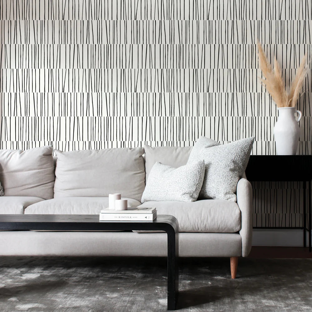 Bobby Berk Shift Peel and Stick Wallpaper - Removable Self-Adhesive Wallpaper for Bedroom, Living Room, Kitchen & Office Decor