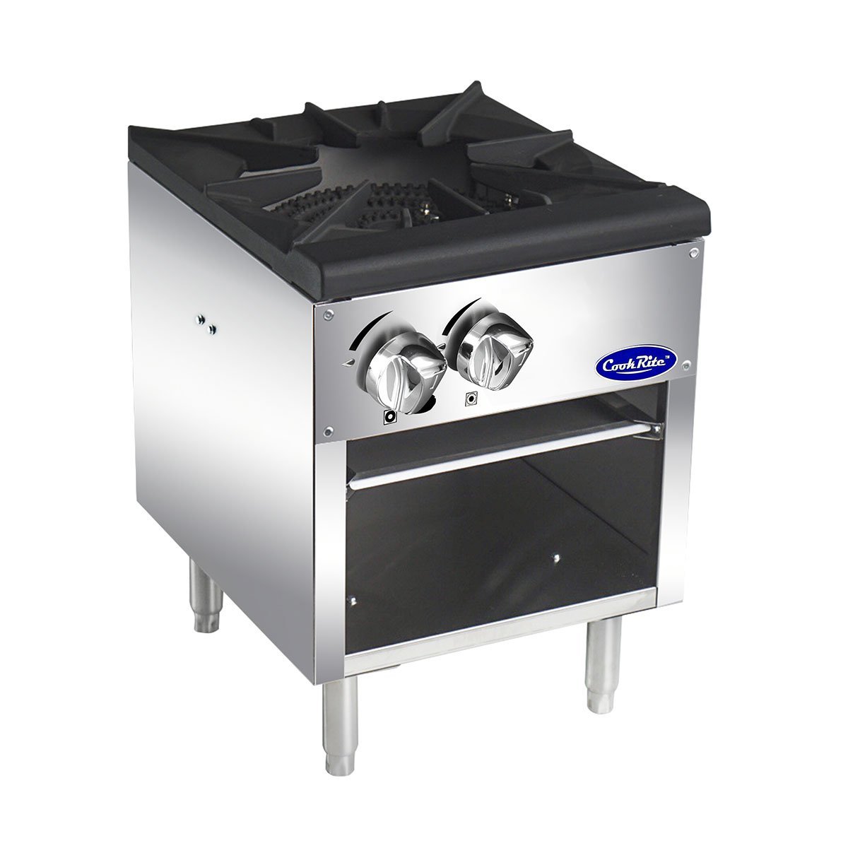 Atosa CookRite ATSP 18 1 Single Stock Pot Stove LP - Commercial Grade Stainless Steel Cooking Pot for Restaurants & Catering - Perfect for Soups, Stews, and Large Batch Cooking