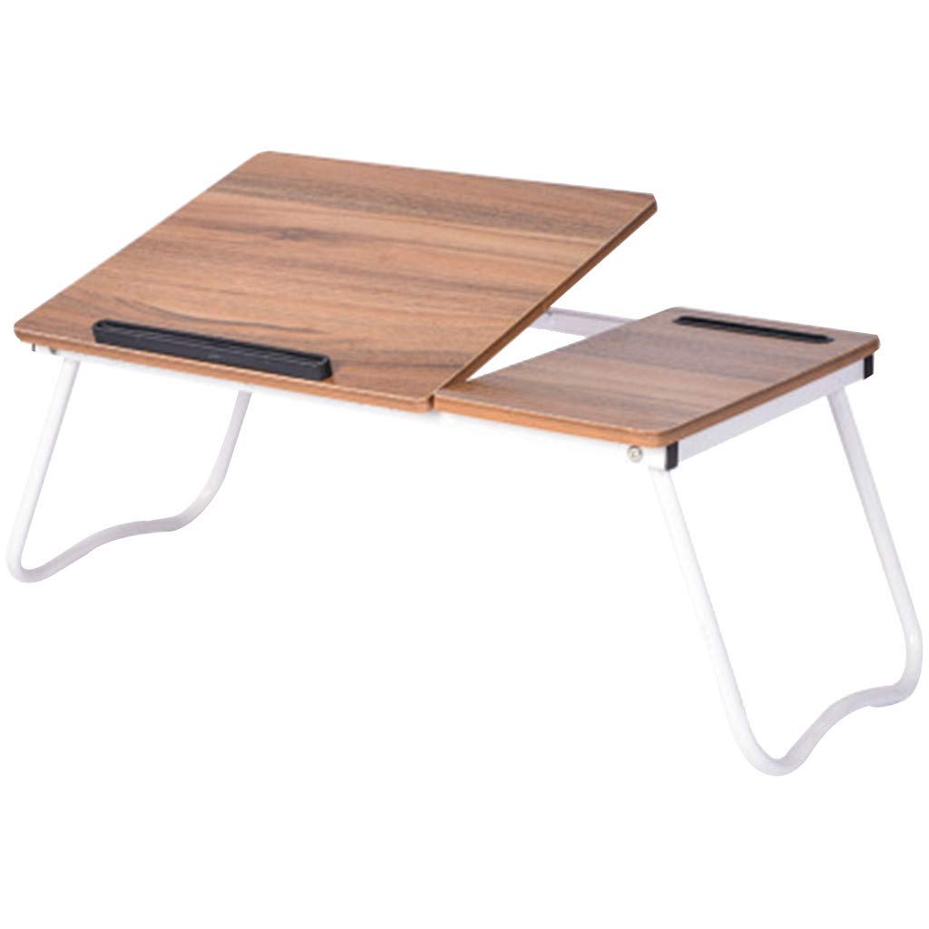 Yamart Foldable Laptop Table - Adjustable Tilting Top, Portable Multi-Function Desk for Bed, Sofa, Home, Dormitory - Ideal for Work, Study, Breakfast, and Relaxation