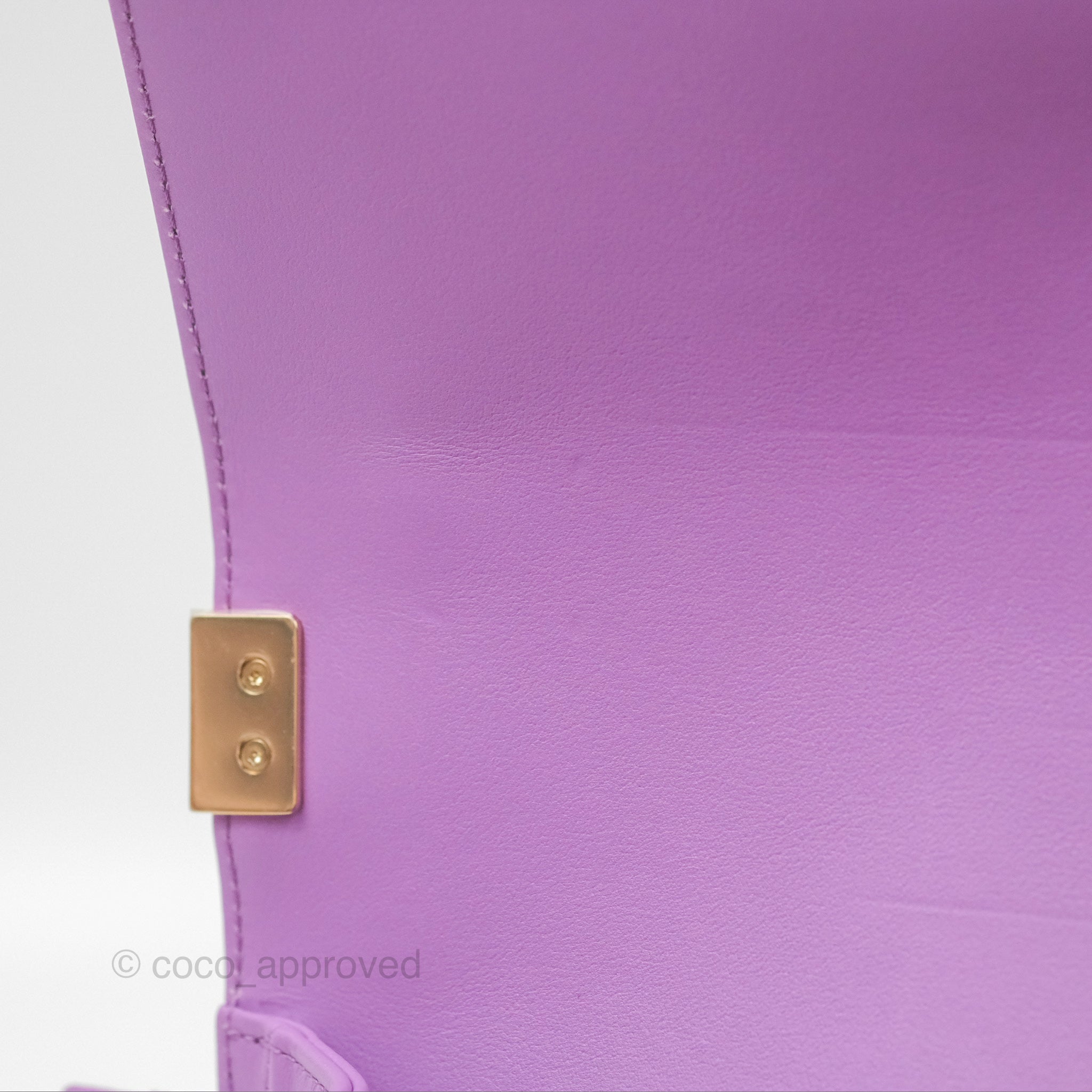 Chanel Chevron Small Boy Bag in Purple Calfskin with Gold Hardware - Luxury Crossbody Purse for Women, Perfect for Evening Events & Date Nights