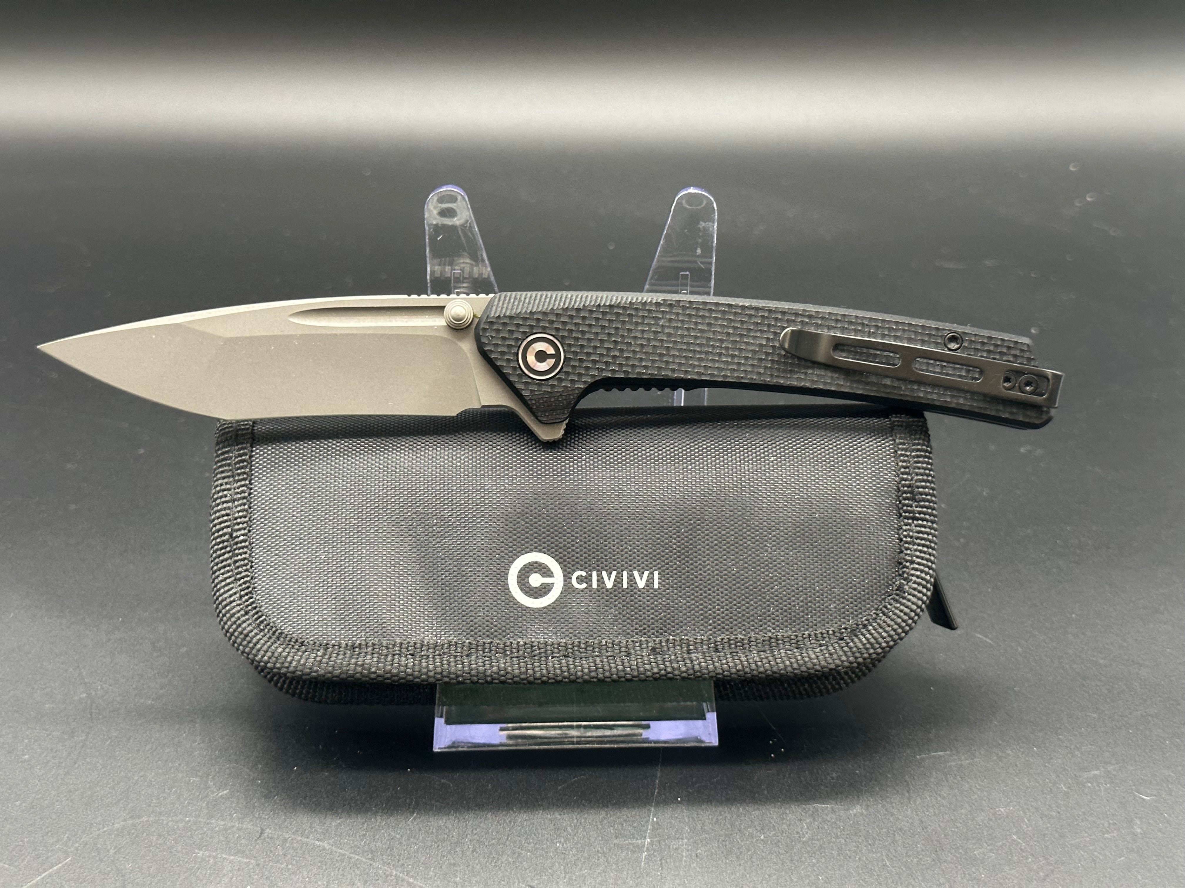 CIVIVI Keen Nadder Folding Pocket Knife - EDC Tactical Knife with D2 Steel Blade, G10 Handle - Perfect for Camping, Hiking & Outdoor Survival Gear