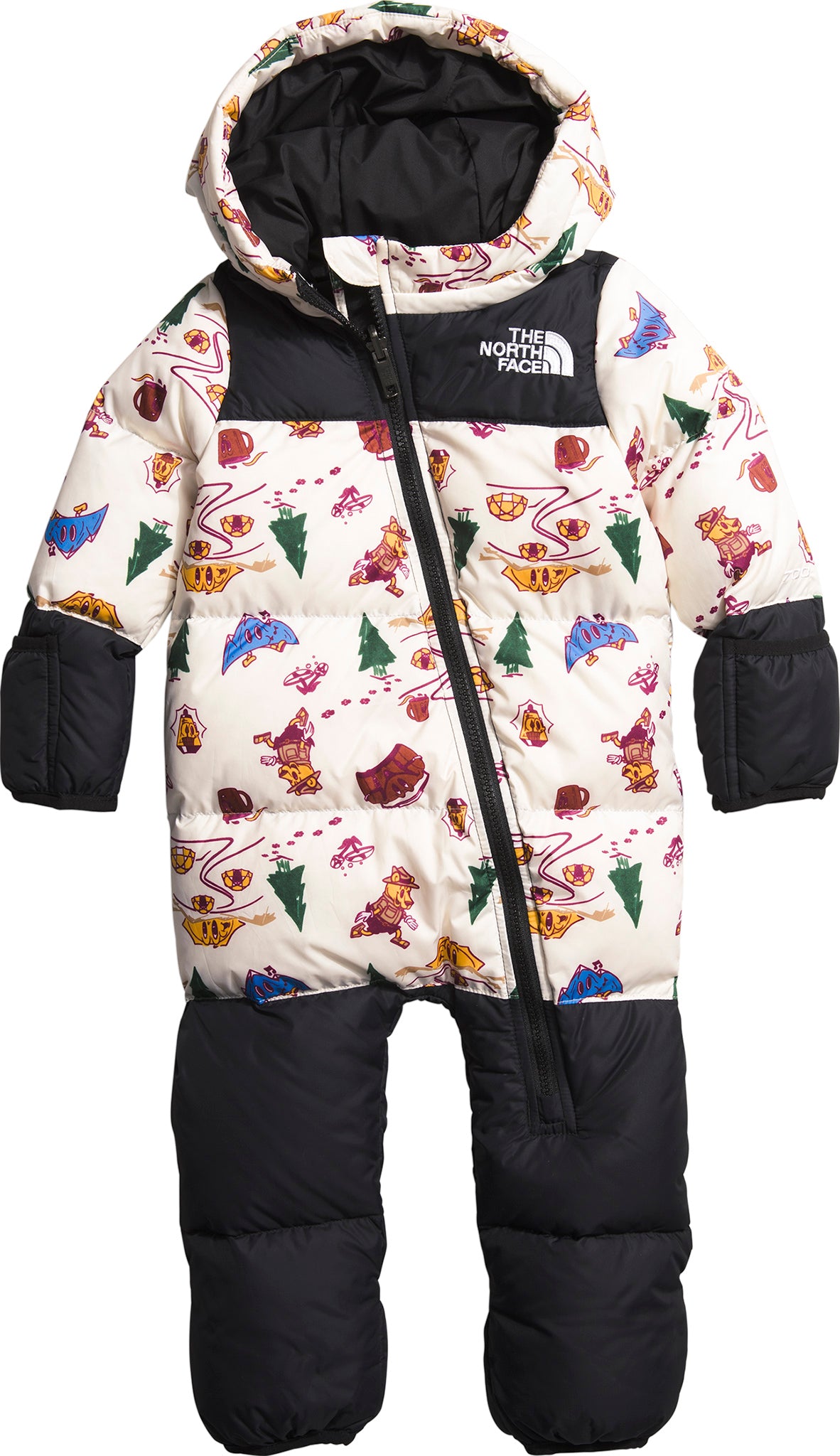 1996 Retro Nuptse One Piece Baby Jumpsuit - Vintage Style Winter Puffer Snowsuit for Infants - Perfect for Cold Weather Outings & Holiday Photos