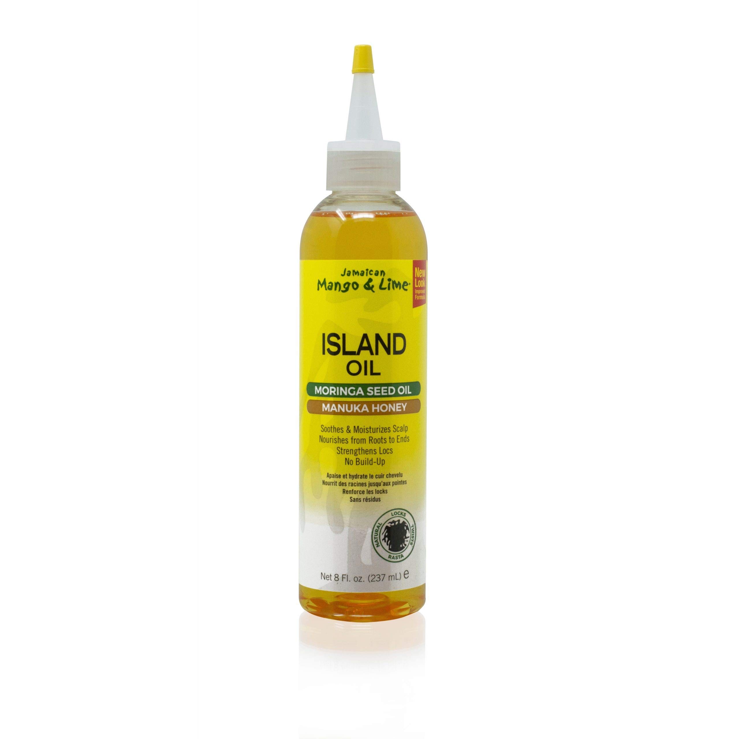 Jamaican Mango & Lime Island Oil Scalp Treatment - 8oz (Pack of 12) | Natural Hair Growth Oil for Dry Scalp & Dandruff | Perfect for Curly, Coily & Natural Hair Care Routine