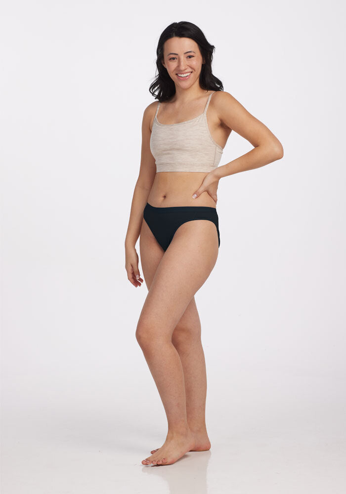 Roxie Bikini Underwear for Women - Sexy Black Cotton Panties - Perfect for Beach, Pool & Summer Vacations
