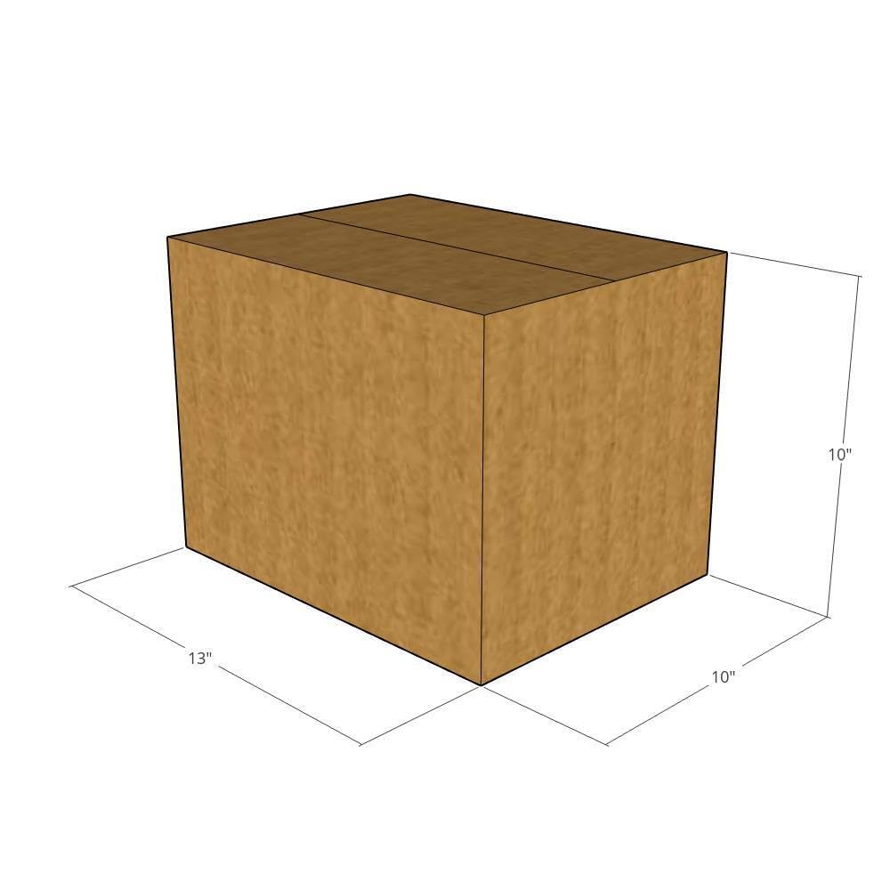 13x10x10 Corrugated Moving Boxes - 32 ECT Heavy Duty Shipping Boxes (Pack of 10) | Durable Cardboard Boxes for Business, Office & Home Use | Perfect for Packing, Storage & Moving Supplies