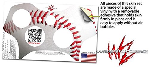 WraptorSkinz Vinyl Skin Decal for XBOX 360 Wireless Controller - Custom Baseball Design, Protective Cover (Controller Not Included) - Perfect for Gaming, Collectors & Personalization