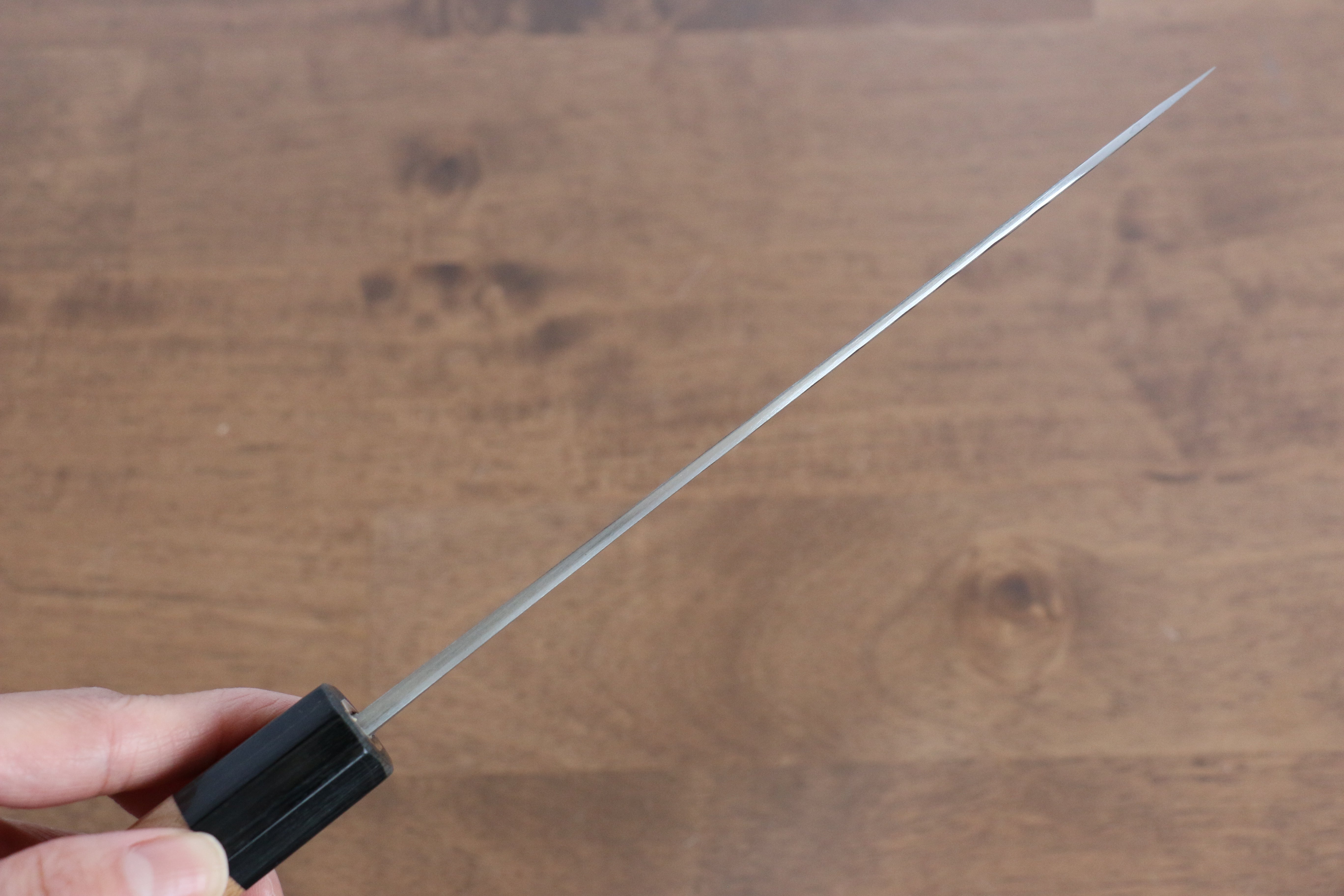 Masakage Koishi Blue Super Santoku Knife 165mm - Japanese High Carbon Steel Blade with American Cherry Wood Handle - Perfect for Slicing, Dicing, and Chopping Vegetables, Meat, and Fish