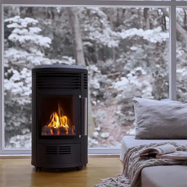 Efficient Chimney Gas Heater for Home Heating - Indoor & Outdoor Use - Perfect for Living Rooms, Garages, and Patios