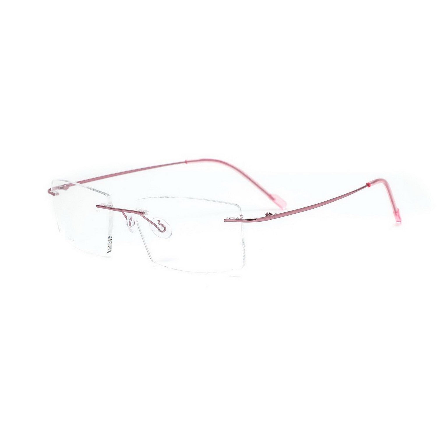 Stylish Rectangular Executive Rimless Glasses for Men & Women - Premium Lightweight Eyewear for Office, Business Meetings & Professional Settings