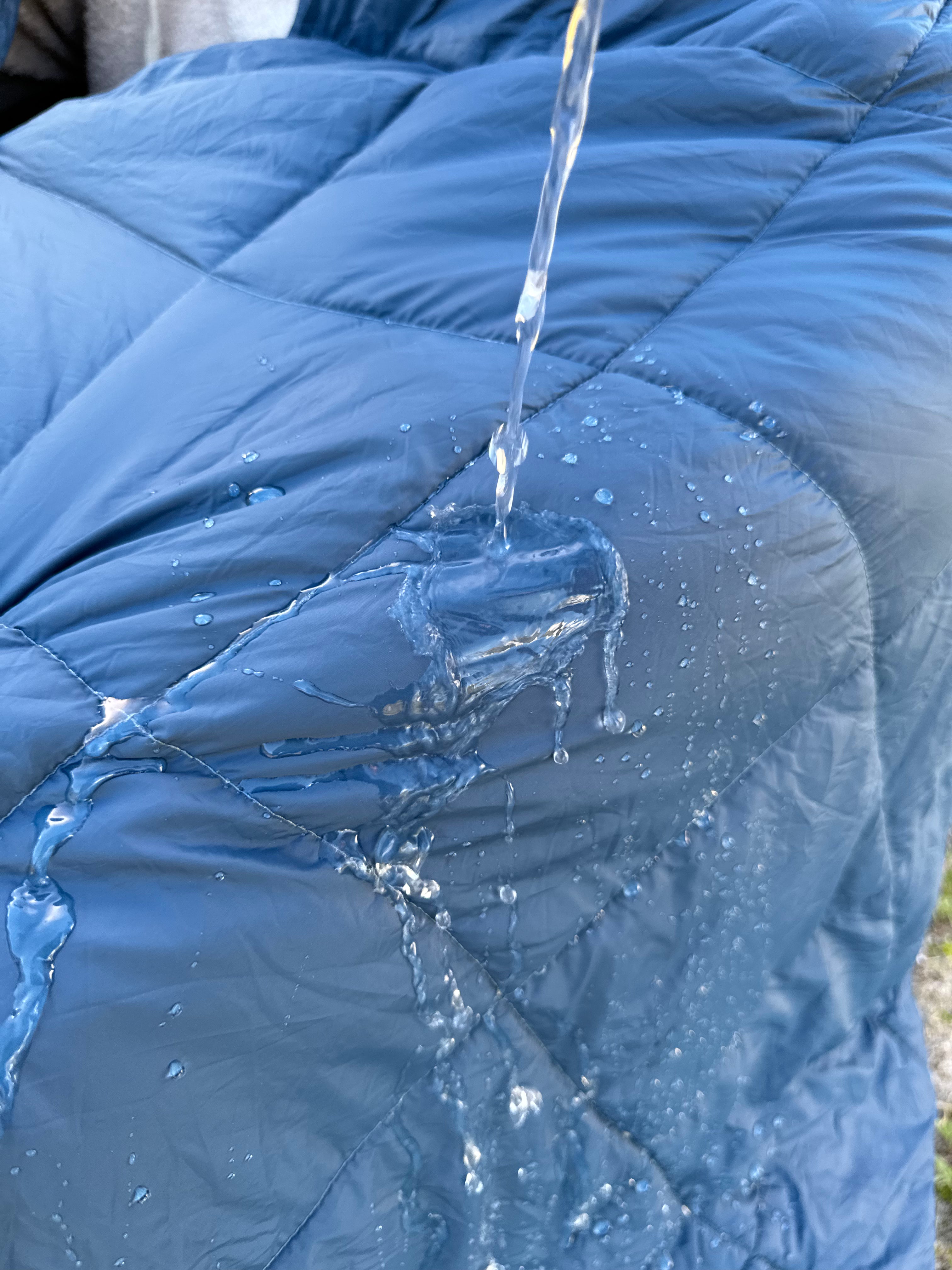 Puffy Camping Blanket - Ultra Soft & Lightweight Outdoor Blanket for Hiking, Picnics & Travel - Water-Resistant & Compact - Perfect for Backpacking, Beach & Camping Trips (Blue)