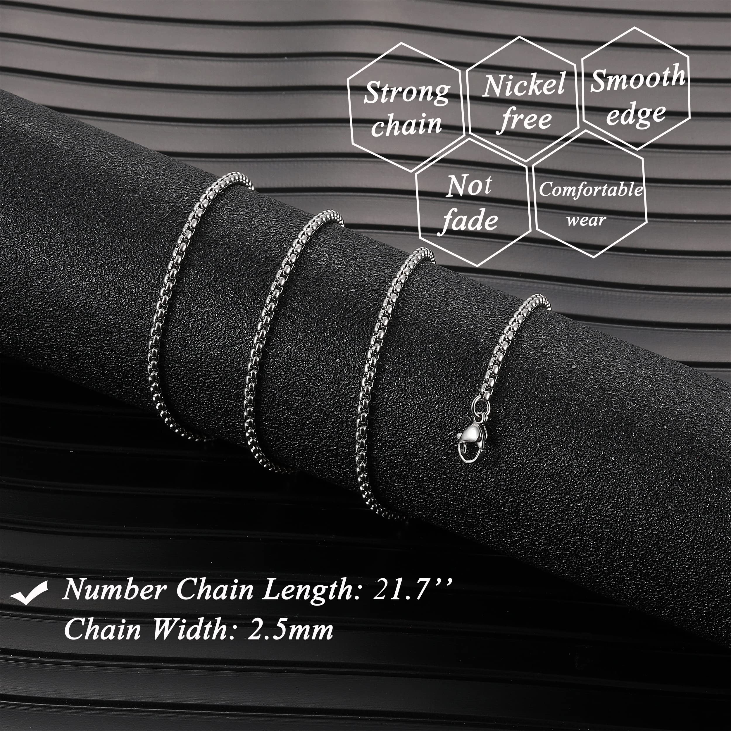 RWQIAN Stainless Steel Baseball Jersey Number Pendant Necklace (0-99) - Customizable Baseball Jewelry Gift for Men, Women, Boys & Girls - Perfect for Baseball Games, Sports Events & Fan Gifts