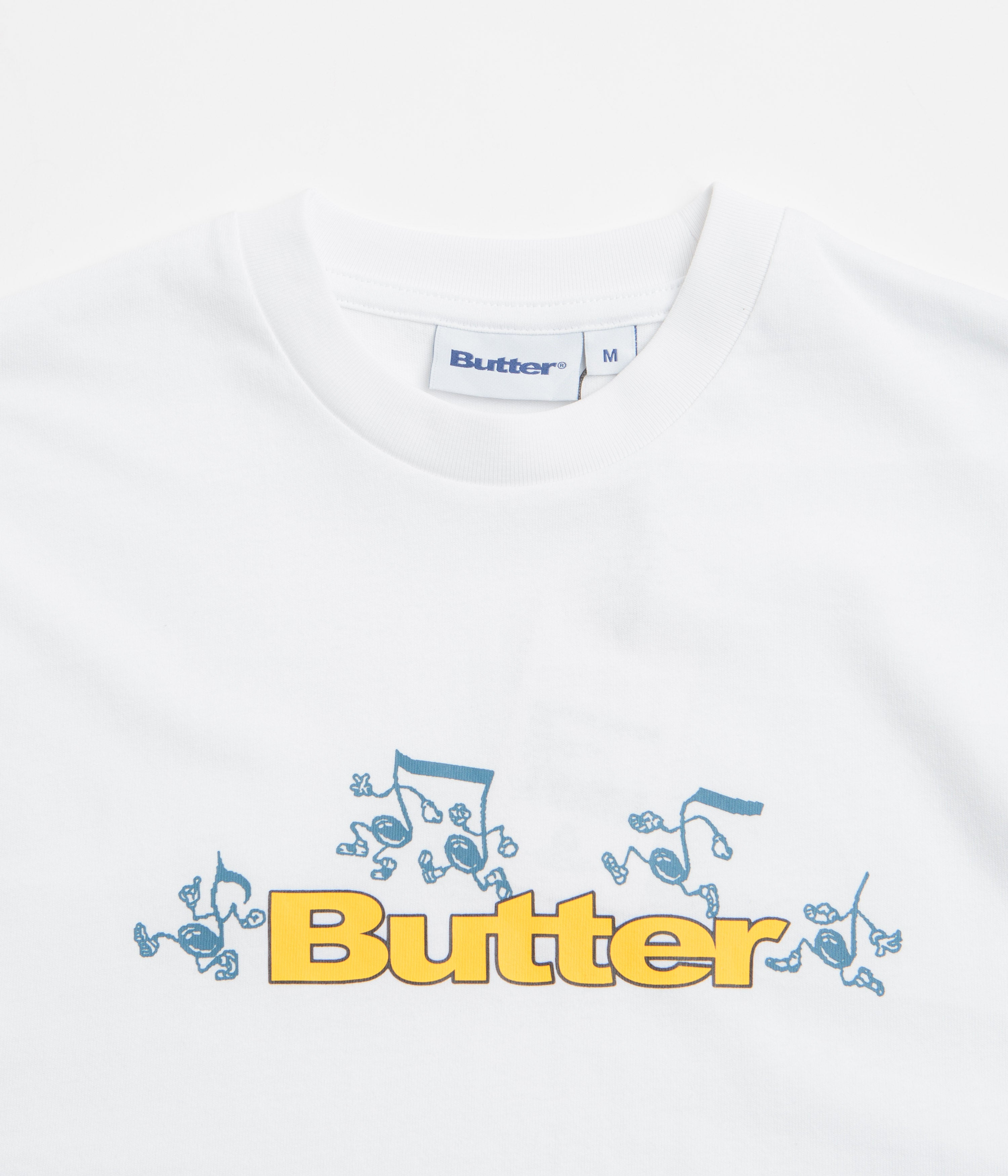 Butter Goods Tempo Logo T-Shirt - Premium Cotton White Tee for Men & Women | Casual Streetwear, Graphic Print, Everyday Comfort | Perfect for Outings, Gym, and Relaxing
