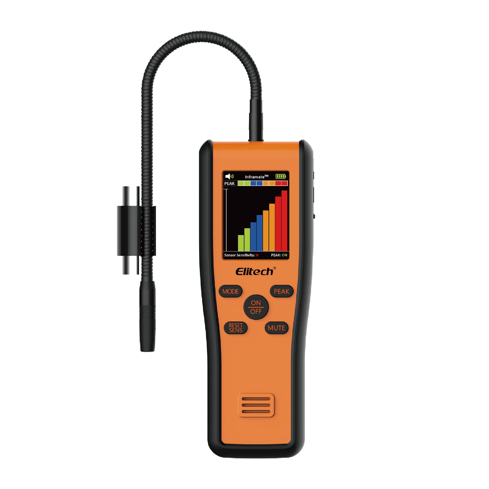 Elitech Inframate C Infrared R-744 Refrigerant Leak Detector - High Accuracy CO2 Leakage Tester for HVAC, Automotive & Industrial Use | Carbon Dioxide Gas Detection Tool for Refrigeration Systems
