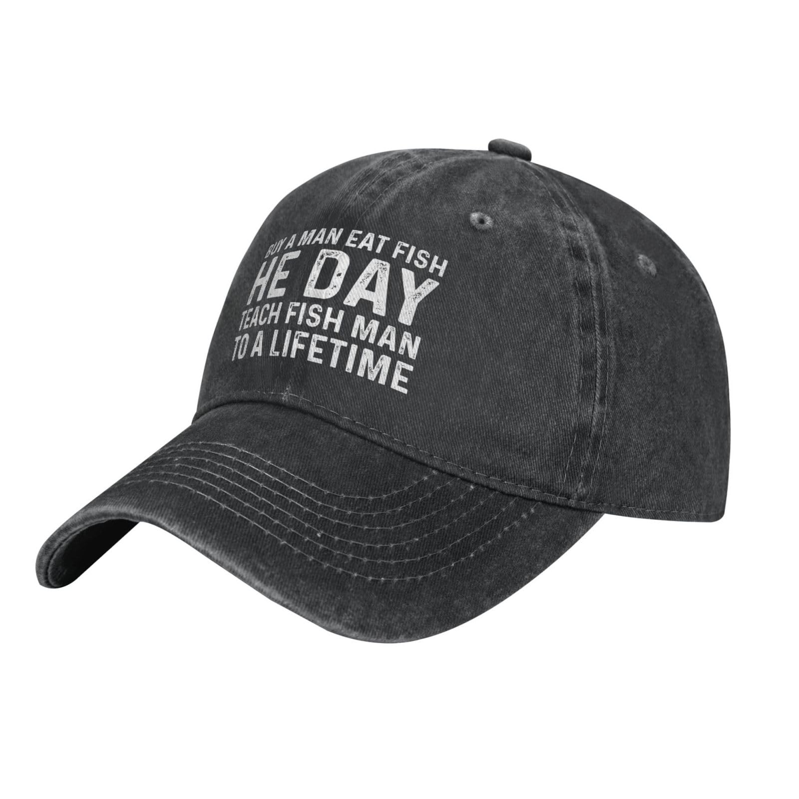 Funny Fishing Dad Hat - Graphic Embroidered Cap for Men & Women - Perfect Gift for Anglers, Fathers Day, Outdoor Fishing Trips