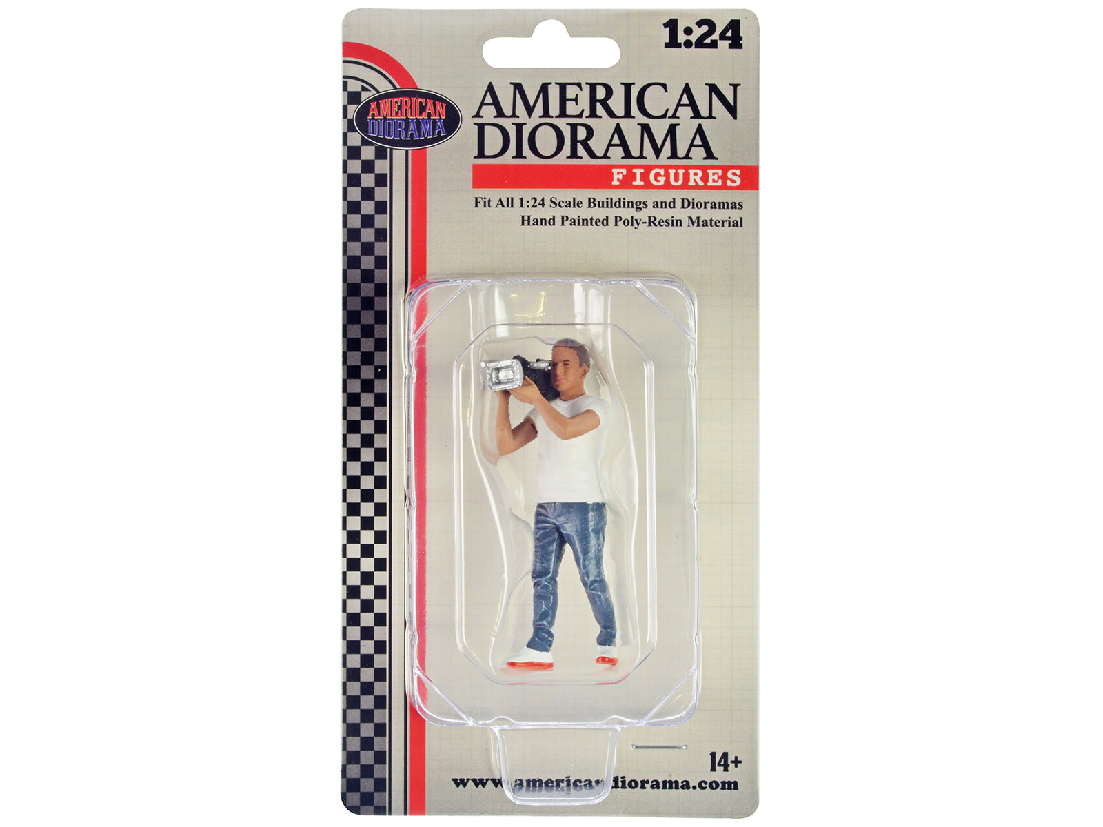 American Diorama 1/24 Scale On Air Figure 3 - Realistic Pilot & Ground Crew Model for Car & Truck Dioramas, Military Displays & Collectors