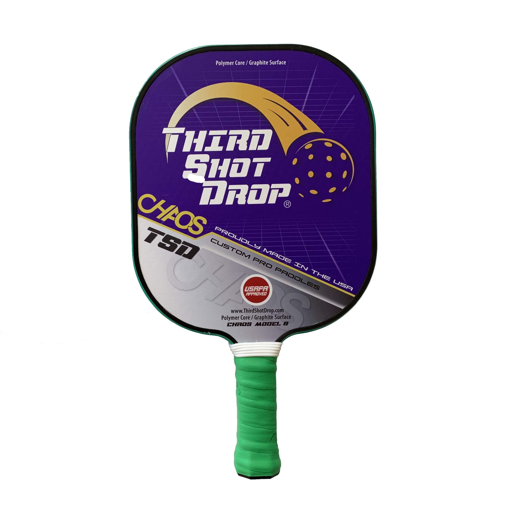 Premium Custom Pickleball Paddle - Third Shot Drop Chaos Wide Body Design | US Stock | Perfect for Competitive Play & Recreational Games