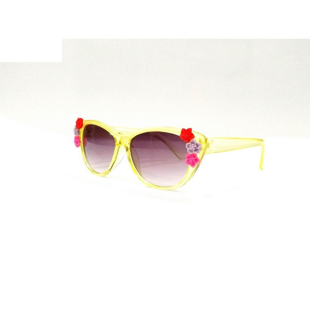 Yellow Kids Fashion Sunglasses TKS004 - UV Protection, Lightweight & Durable for Boys & Girls - Perfect for Outdoor Play, Beach, Pool & Summer Activities
