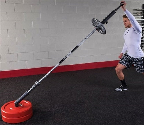Body Solid Mobile Landmine Plate Pivot - Heavy Duty Gym Equipment for Strength Training & Functional Fitness - Perfect for Home & Commercial Gym Workouts