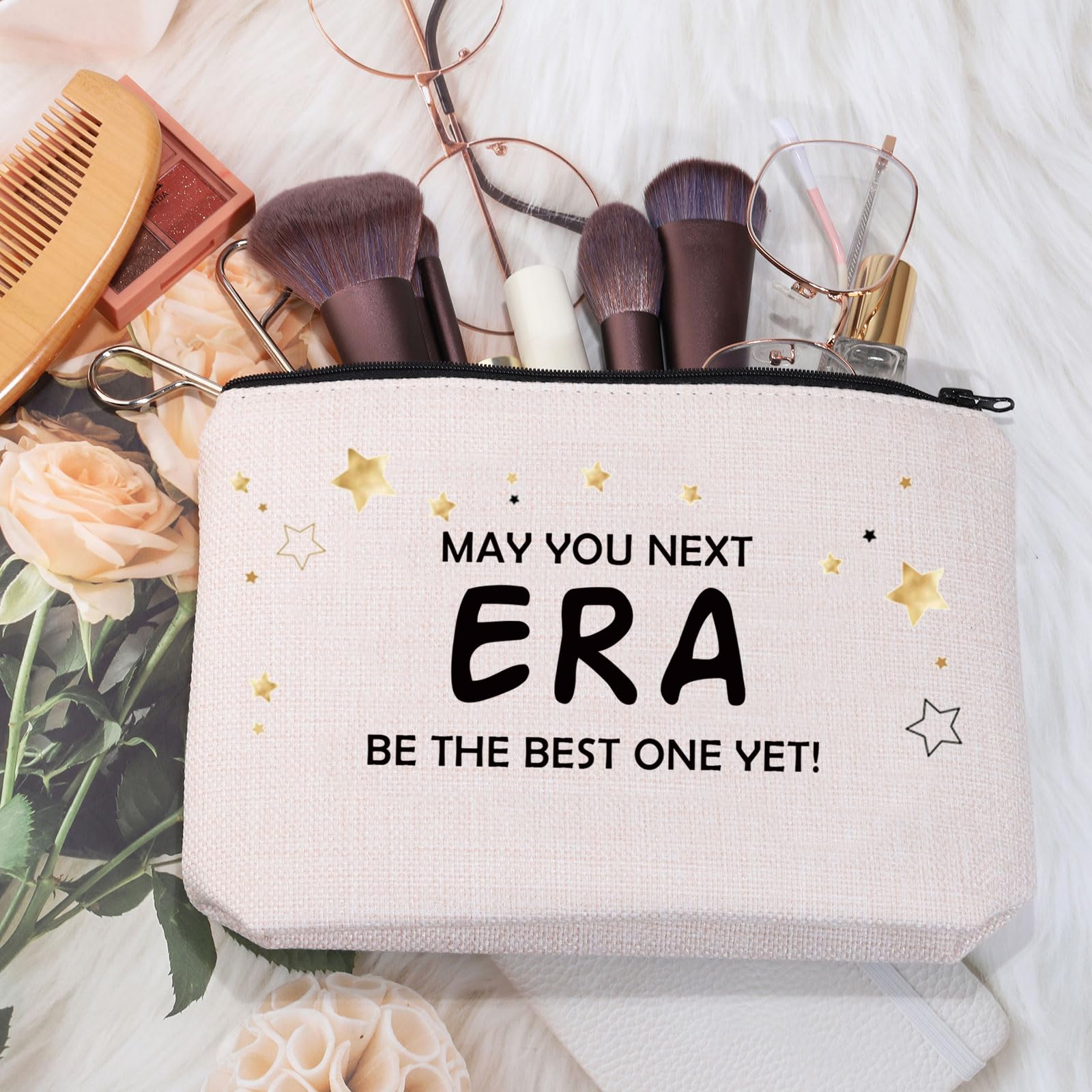 MEIKIUP Singer Tour Concert Gifts Makeup Bag - Best One Yet Themed Travel Toiletry Bag for Music Lovers | Perfect Singer Merchandise & Fan Gift for Concerts, Travel, and Daily Use